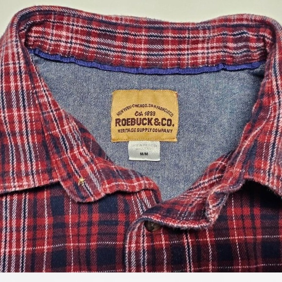 Roebock & Company plaid flannel shirt, M - Picture 4 of 4